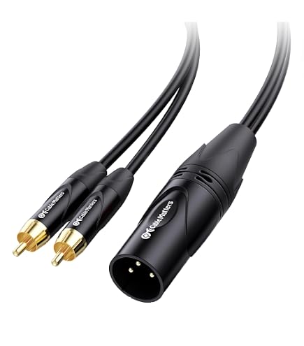 Cable Matters Dual RCA to XLR Unbalanced Interconnect Cable - 6ft